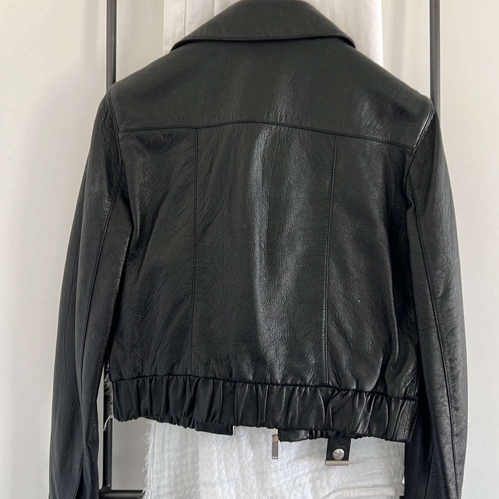 Amazing Saint Laurent Paris Leather Bomber, 36 - Picture 6 of 7
